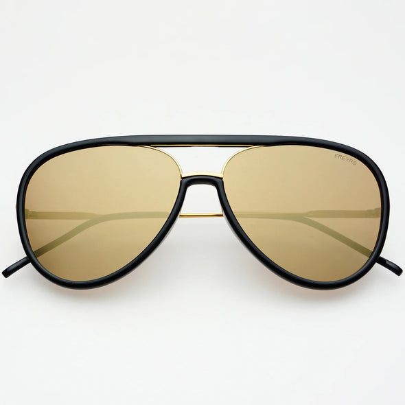 Shay Sunglasses In Tortoise Or Black/Gold Mirror