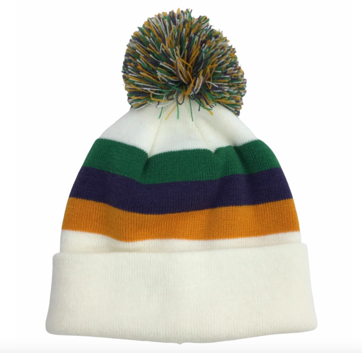 Mardi Gras Beanie Mardi_Gras_Striped_Knit_Beanie  main image 3