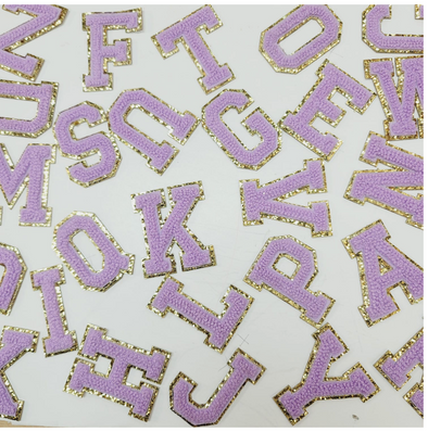 Purple Varsity Chenille Letter Patch