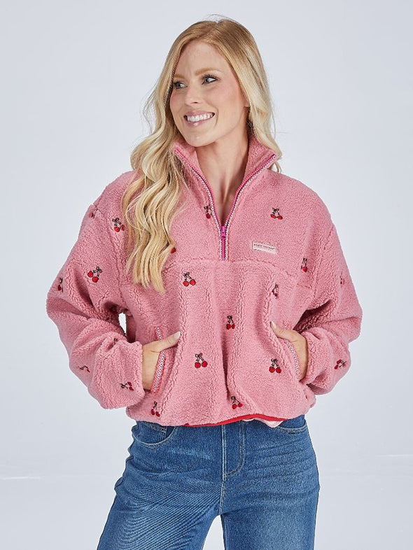 Sherpa Half Zip Jacket in 2 Colors (XS-XXL)