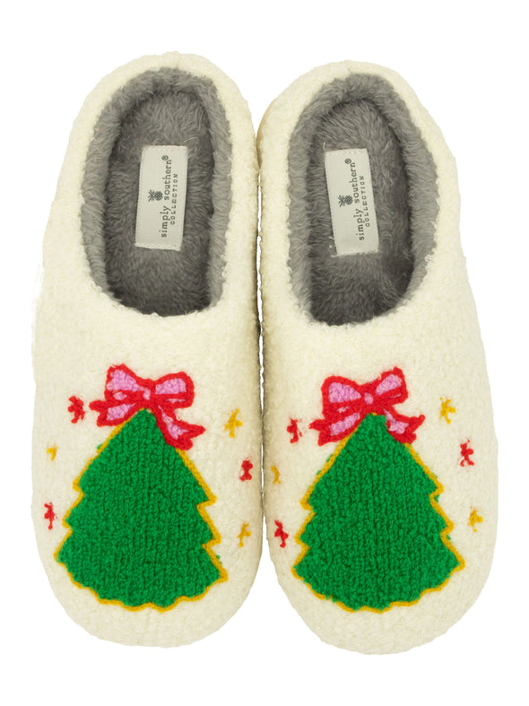 Sherpa Christmas Slippers in 2 Options