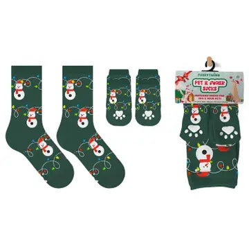 Christmas Pet And Owner Sock Sets in 6 Options