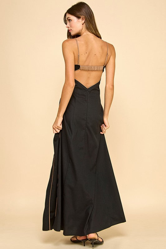 Maxi Dress With Fitted Bodice