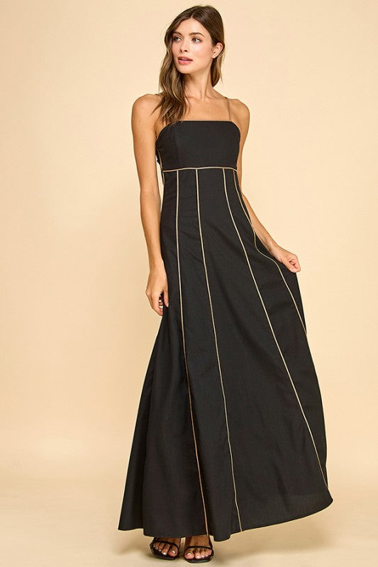 Maxi Dress With Fitted Bodice