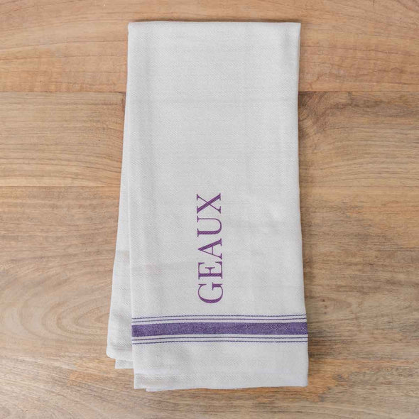 Purple Geaux Hand Towel