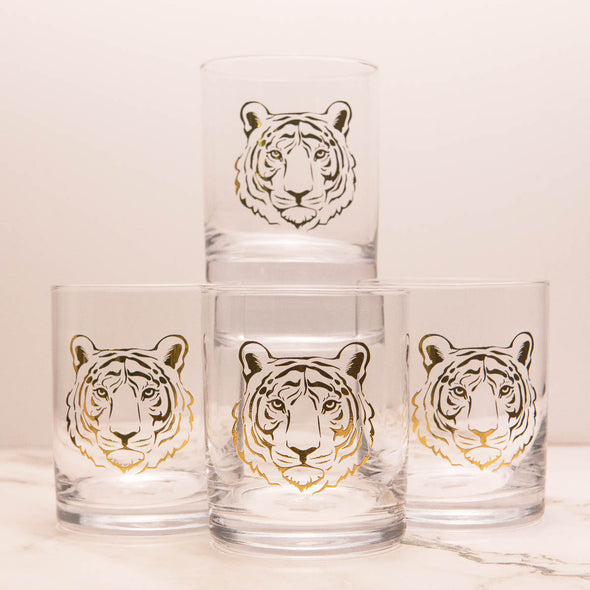 Tiger Rocks Glass Gift Set (set of 2)