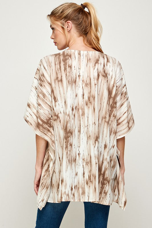 Whitney Printed Oversized Top