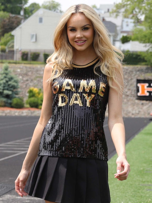 Gameday Sleeveless Sequin Jersey In 4 Options