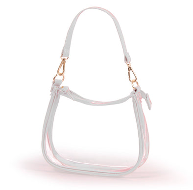 The Clara White Clear Purse