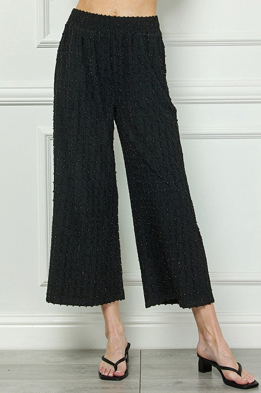 Glitter Textured Top And Cropped Pants S-3XL (SOLD SEPARATELY)