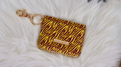 Yellow Tiger Stripes ID Wallet