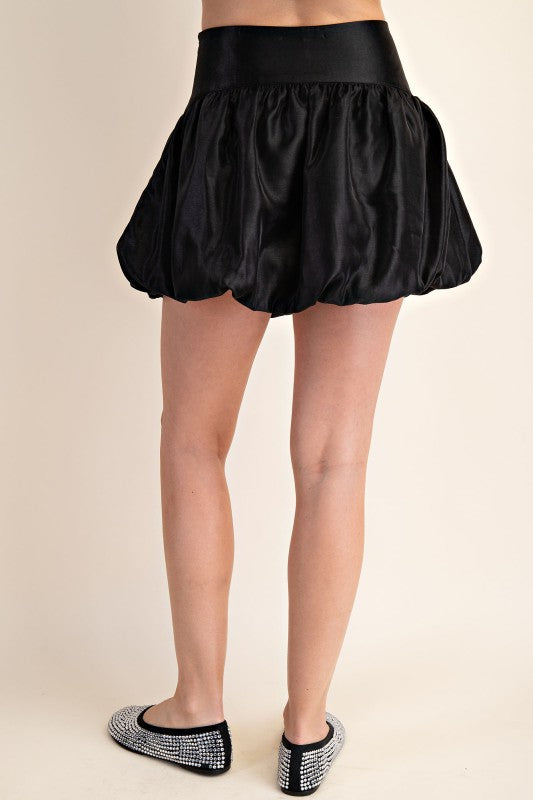 Balloon Skort In Black Or Mocha