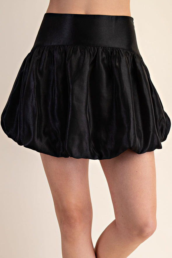 Balloon Skort In Black Or Mocha