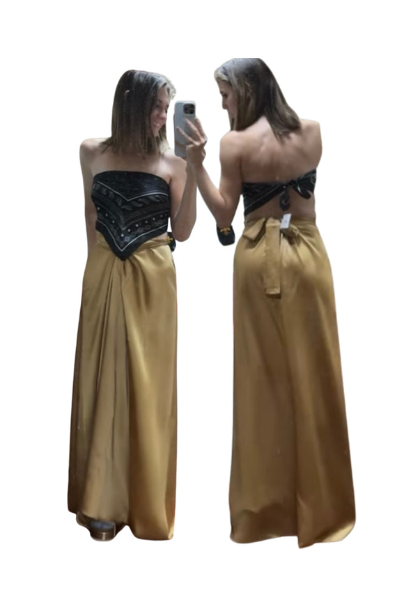 Gold Metallic 2 in 1 Body Wrap