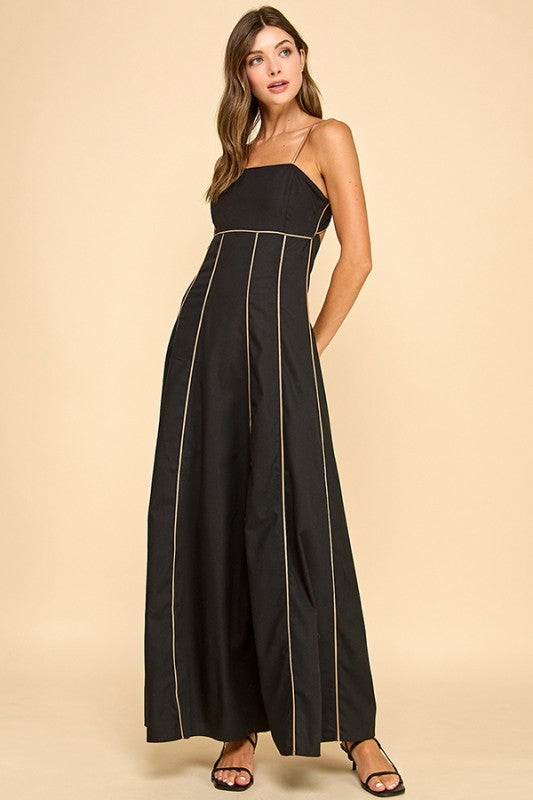 Maxi Dress With Fitted Bodice
