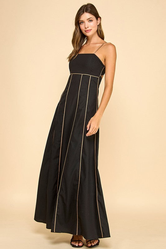 Maxi Dress With Fitted Bodice