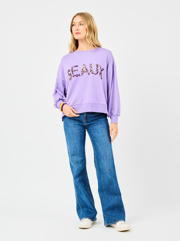 Millie Tiger Print Geaux Sweatshirt (XS-XL)