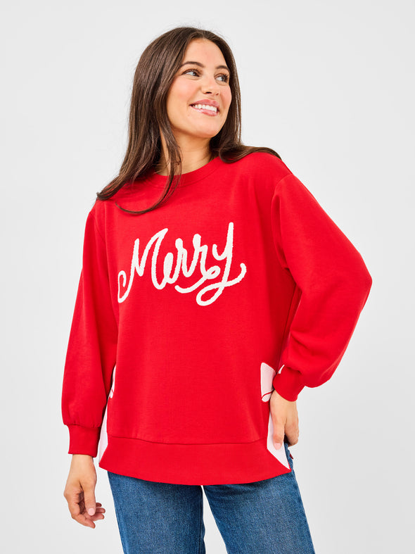 Lakelyn Merry Bow Sweatshirt (XS-2X)