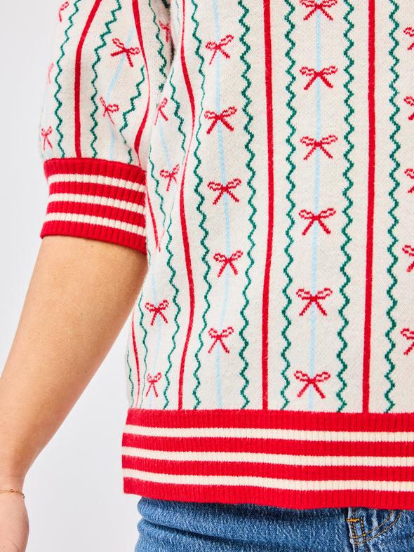 Faith In a Bow Sweater (XS-XL)