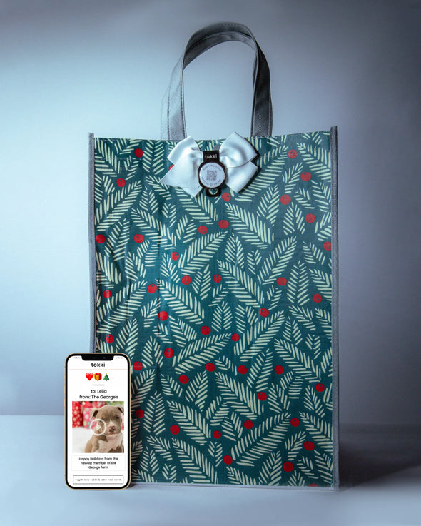 Tokki CHRISTMAS QR Card And Large Gift Bag In 2 Options