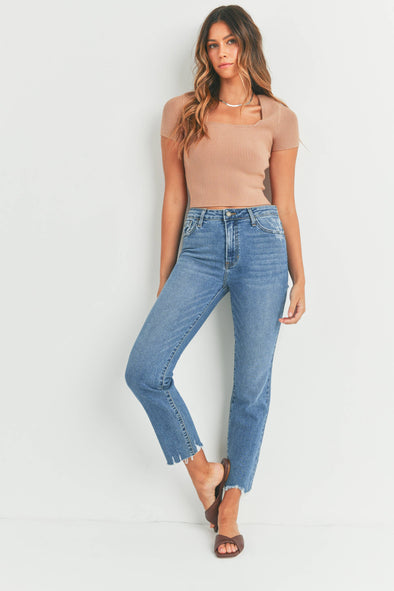 The High Rise Vintage Straight Jeans