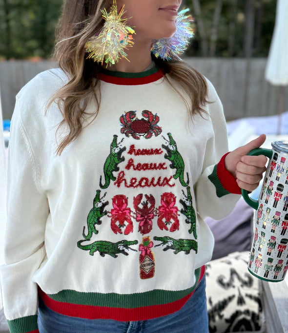 Cajun Christmas Tree Sweater (XS-2XL)