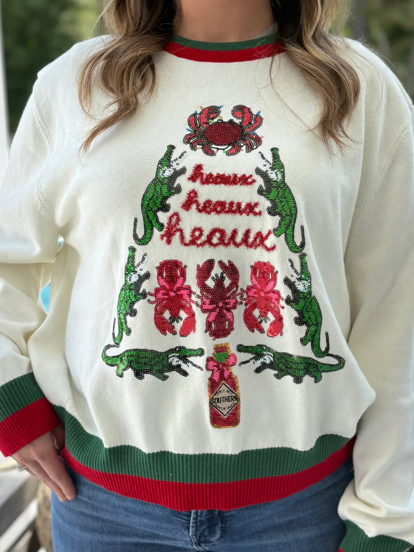 Cajun Christmas Tree Sweater (XS-2XL)