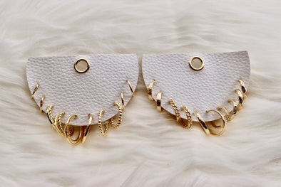 Gold Hoop Earring Set In Two Options