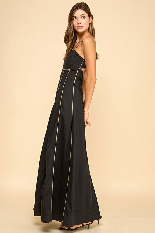 Maxi Dress With Fitted Bodice