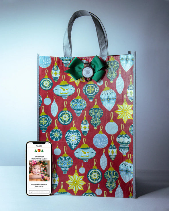 Tokki CHRISTMAS QR Card And Large Gift Bag In 2 Options