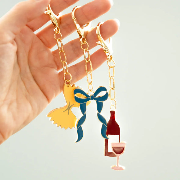 Enamel Bag Charms In 12 Options