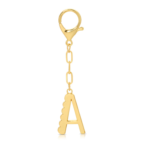 Enamel Initial Bag Charms