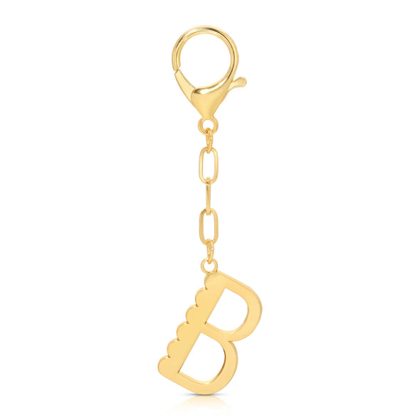Enamel Initial Bag Charms