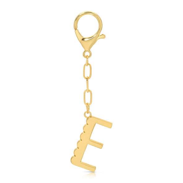 Enamel Initial Bag Charms