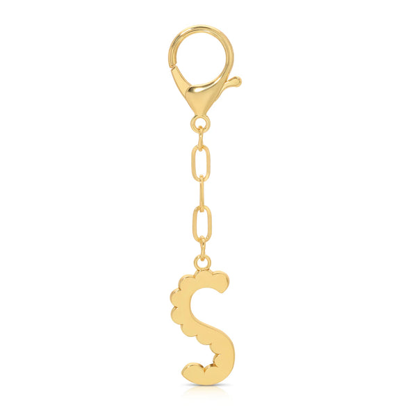 Enamel Initial Bag Charms