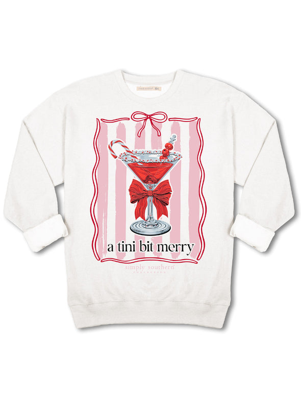 A Tini Bit Merry White Sweatshirt (S-XXL)