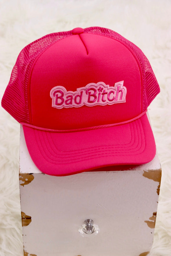 Hot Pink Bad B**ch Trucker Hat