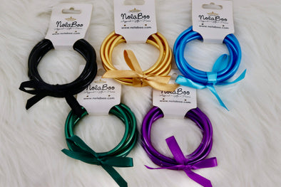 Solid Color Bracelet Set In 5 Colors