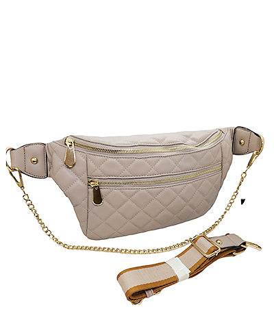 Quilted Fanny Style Bag In 3 Colors