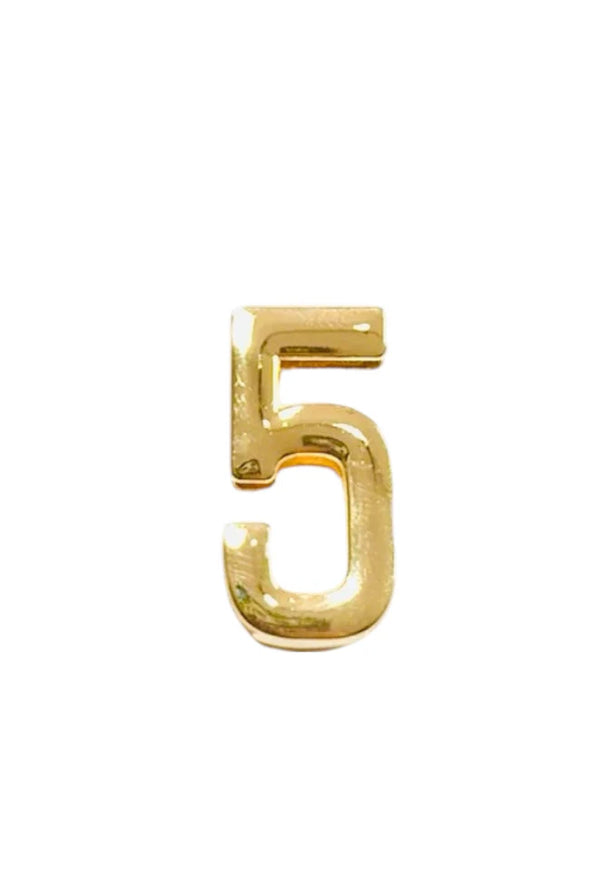 Initial Letter and Number Charms for Scarves