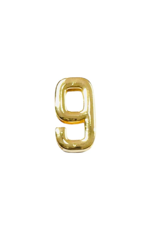 Initial Letter and Number Charms for Scarves