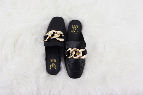 Sheena Flat With Chain Detail