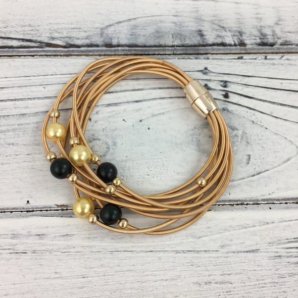 Gameday Guitar String Magnetic Bracelet in 2 Colors