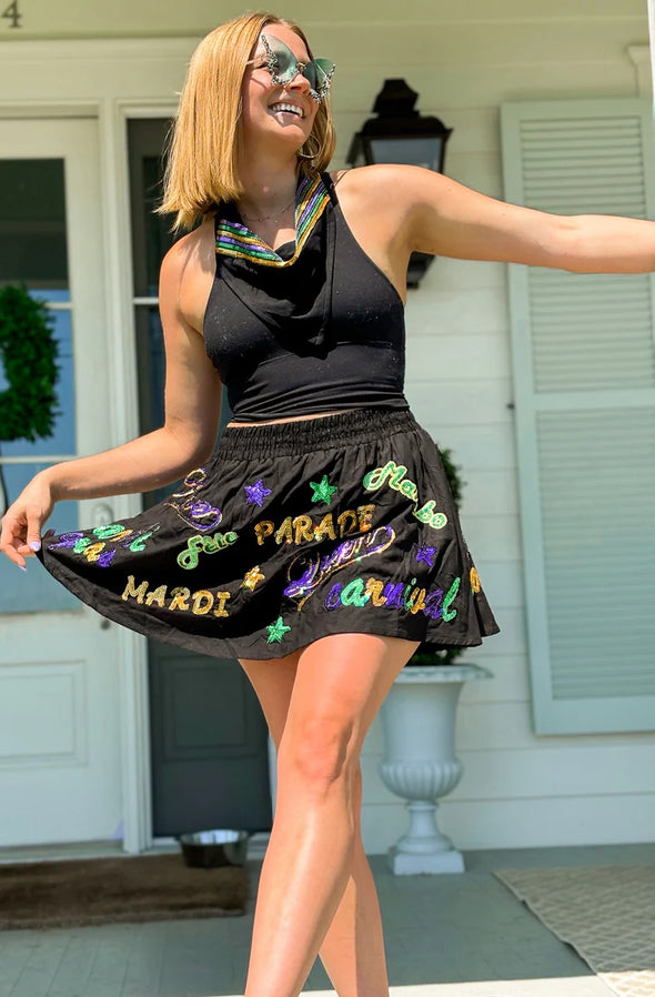 Adult Mardi Gras Explosion Skort (S-3XL)