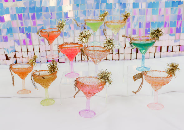 Glass Sparkling Spirits Ornament In 10 Colors