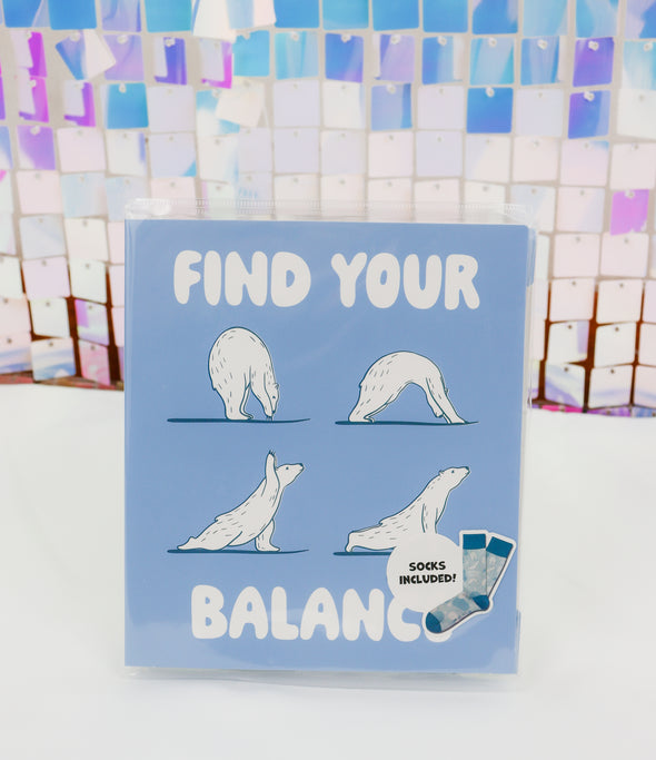 Two Left Feet Holiday Gift Card and Sock Set In 6 Options