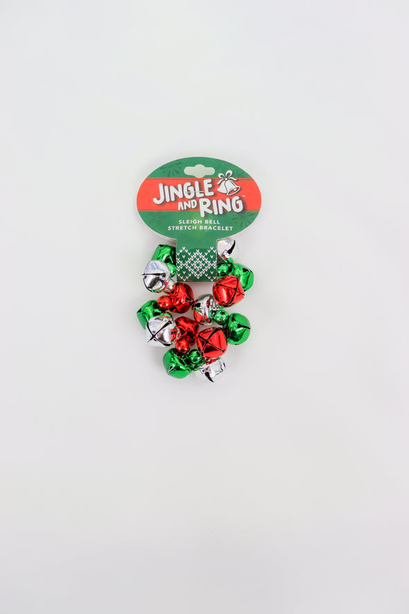 Jingle and Ring Sleigh Bell Stretch Bracelet