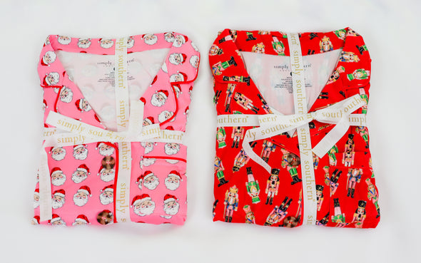 Youth Red Nutcracker Pajama Set