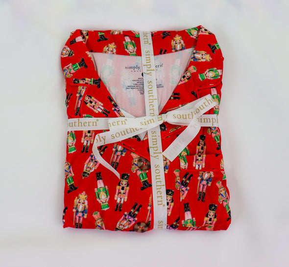 Adult Red Nutcracker Pajama Set (S-XXL)