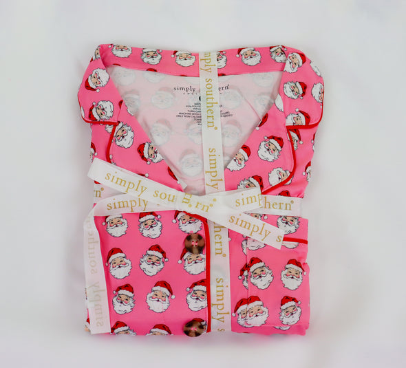 Adult Santa Pink Pajama Set (S-XXL)